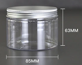 500ml Amber Plastic Container Jars With Lids