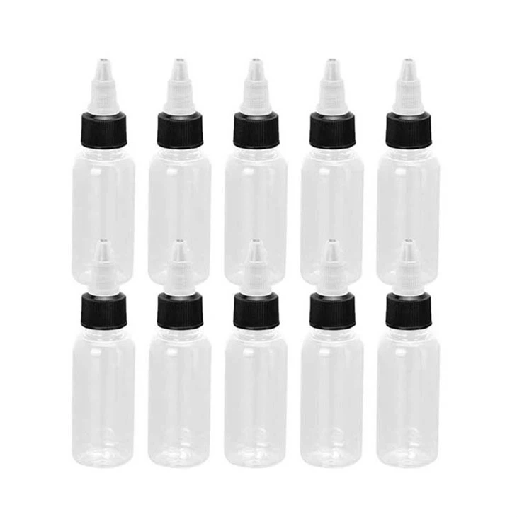 Eco Friendly Cosmetic Squeeze Hair Oil Plastic Bottles Twist Top Refillable Bottles