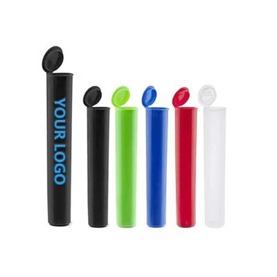 Proof 116mm PET Pop Top Tube Plastové tuby odolné proti dětem pro předkuřácké rolky Kužel velikosti King