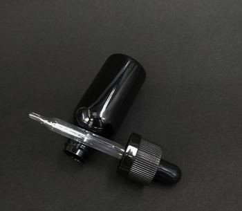 Černá kapací lahvička  30 ml