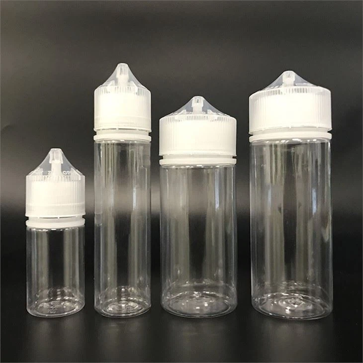 100ks prázdné lahvičky na tuk E Liquid 10ml 15ml 30ml 60ml 100ml 120ml PET lahvička s dlouhým kapátkem Plastová lahvička na tekutý gel na nehty